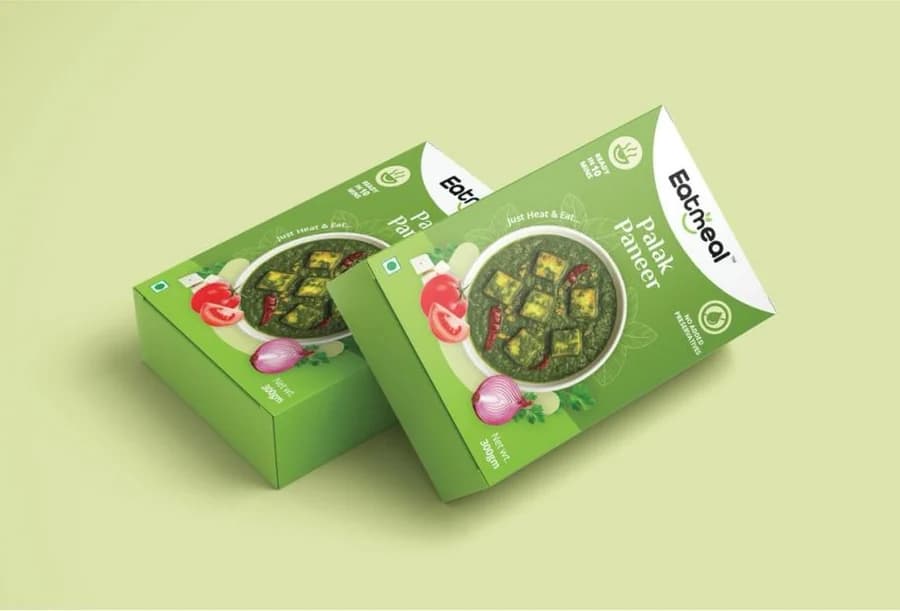 Eat-Meal Palak Paneer ready-to-serve retail packs